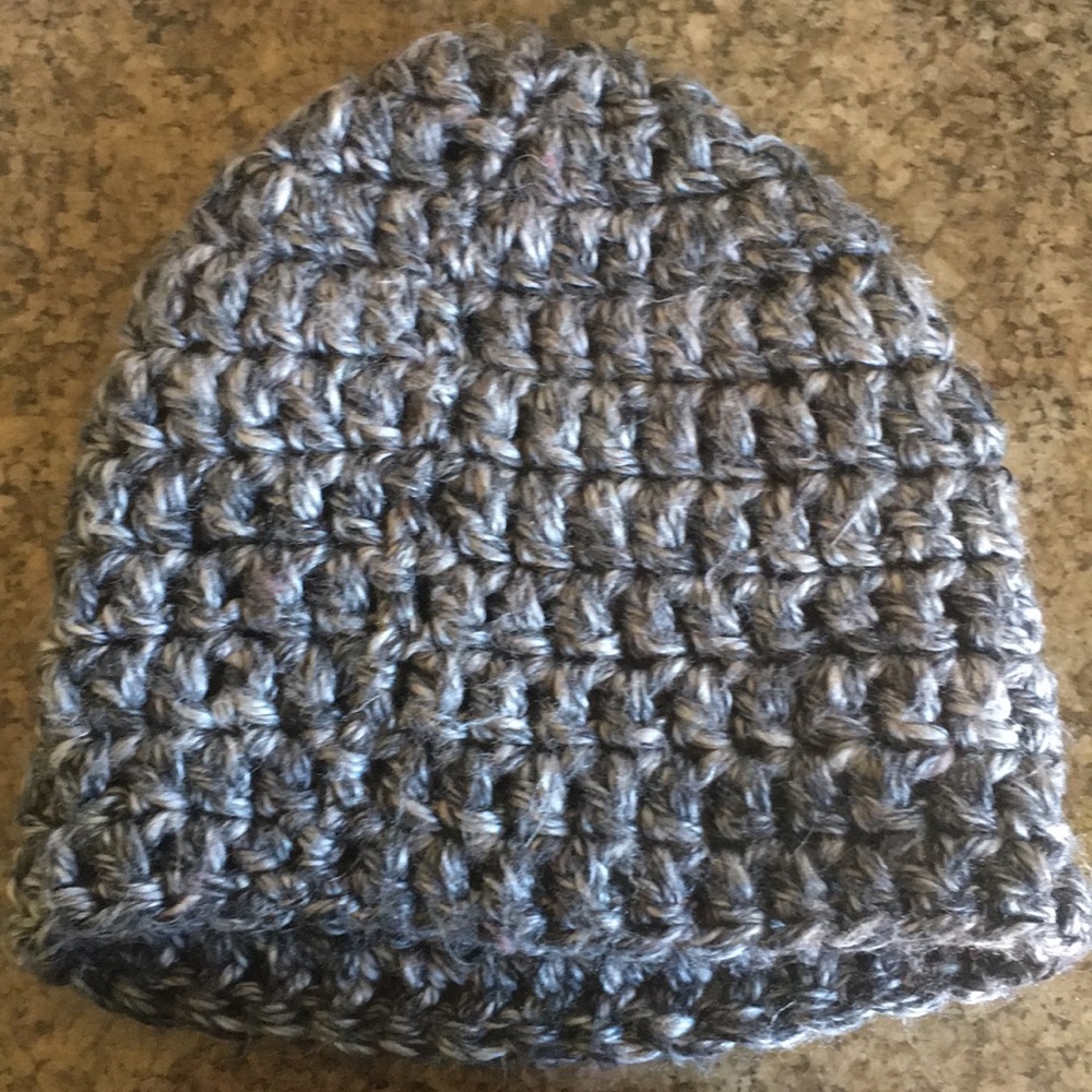 Hand made silver beanie